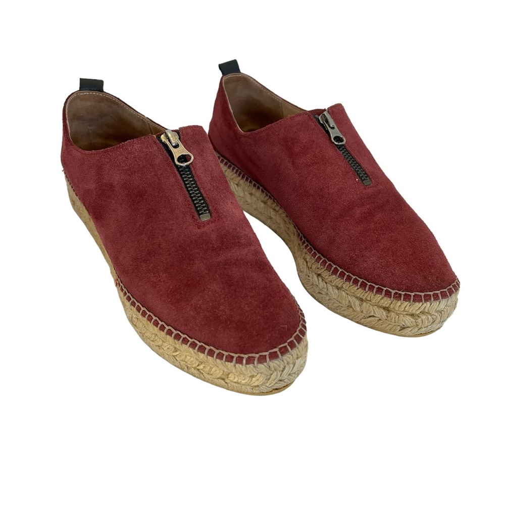 Eric Michael Espadrille Suede Front Zip Shoe Size Women’s 39